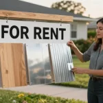 panneau immobilier a louer